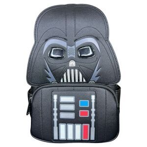 NEW Loungefly Star Wars Darth Vader Glow Black Mini Backpack 2023